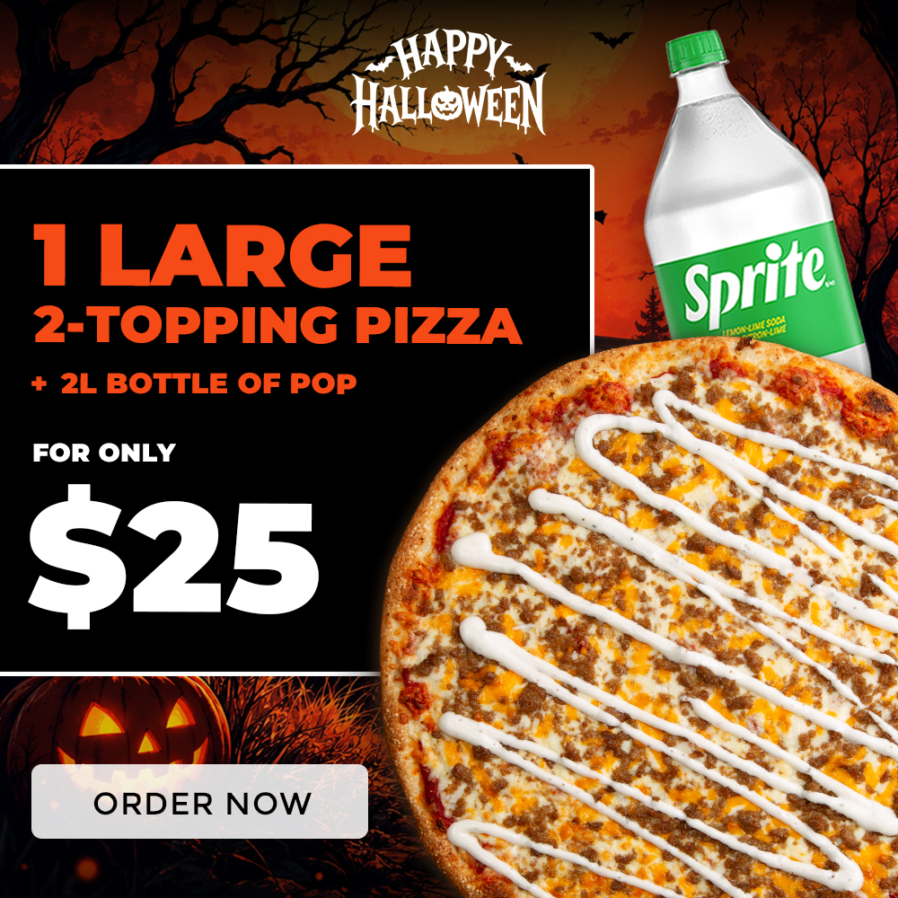 Villages Pizza Halloween Deal Homepage Banner