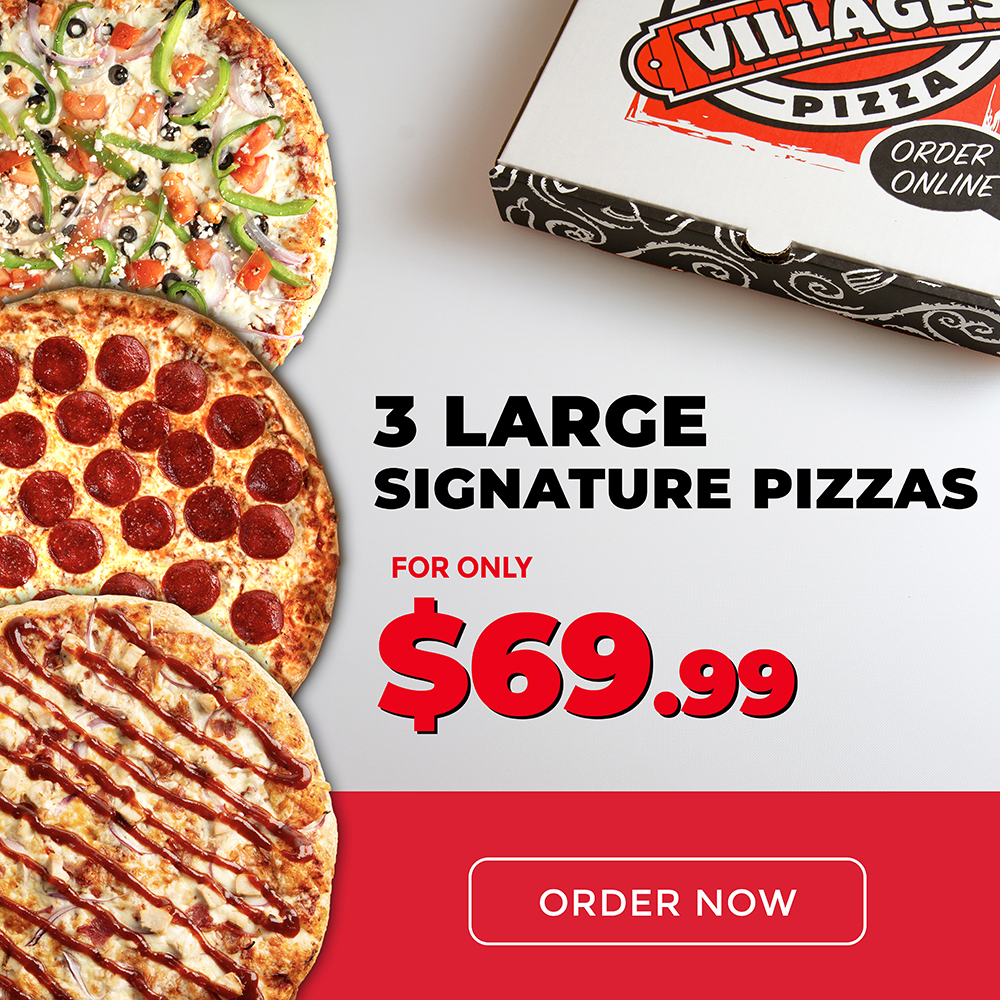 3 Large Signature Pizza Deal