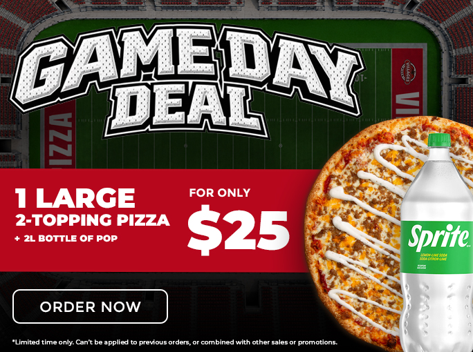 Villages Pizza Game Day Deal Homepage Banner